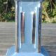Empty pocket glazed ceramic blue column shape art deco 20s/30s