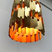 Danish Mid-Century Pop Facette Suspension by Louis Weisdorf for Lyfa, 1960s