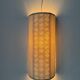 Vintage Swedish textile wall lamps, set of 2