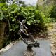 Silver bird fountain Art Nouveau