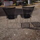 Pair of chairs scoubidou of the years 60