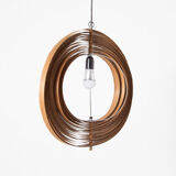 Wooden suspension large kinetic spiral