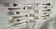 Set of 12 silver metal table forks from christofle model "spatours"
