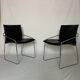 Ensemble de 6 chaises en cuir circa 1970