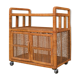 Meuble de rangement vintage en rotin