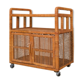 Vintage rattan storage furniture