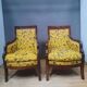 Fausse paire de bergere d epoque restauration