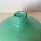 Mint green glass paste ball vase