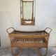 Rattan baby cot