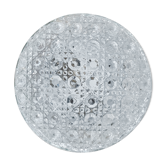 Ceiling lamp / round wall lamp, vintage glass