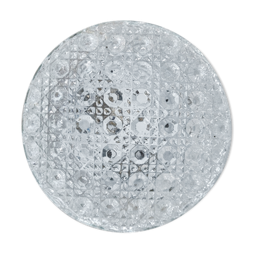 Ceiling lamp / round wall lamp, vintage glass