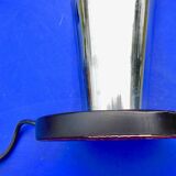 Old lamp design art deco vintage metal and opaline