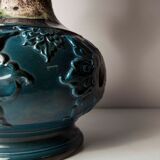 70's beige blue floor lamp