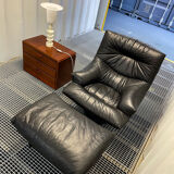 Ligne roset - armchair driver and sound ottoman 70's