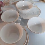 Tasses blanches Luneville