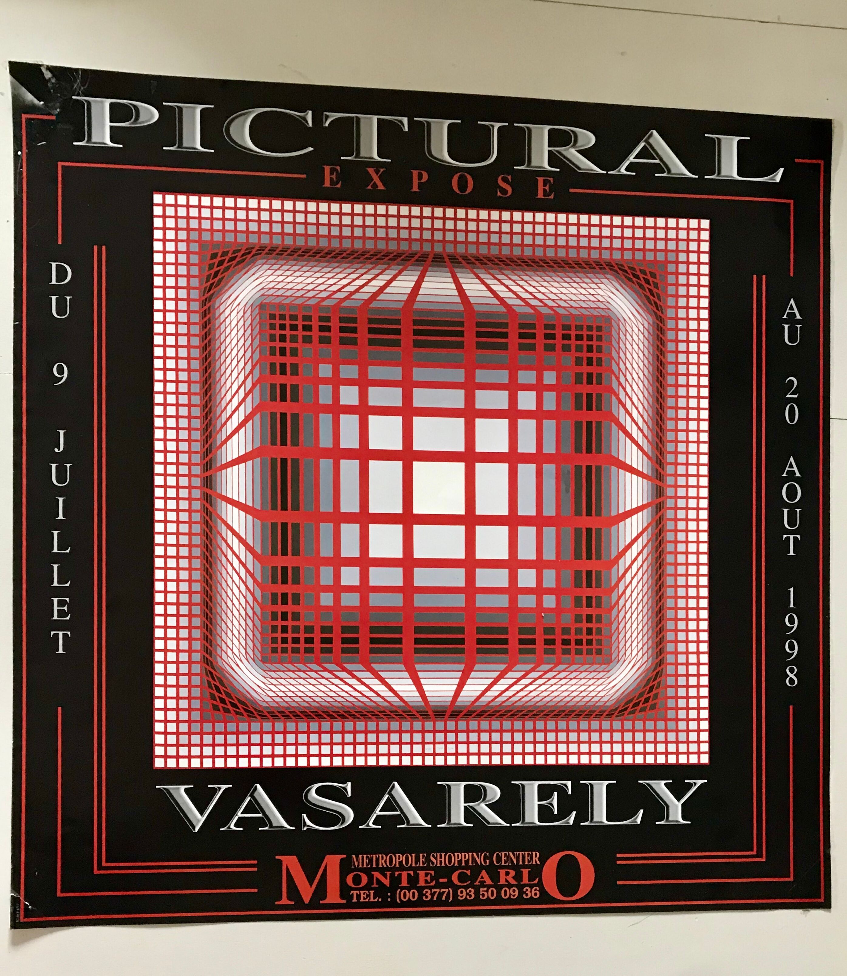 Original poster exhibition Vasarely 1998