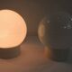 Vintage 1970s wall light pair – White ball wall light – Luminaire