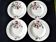 4 deep plates from St Amand L'Amandinoise pottery.