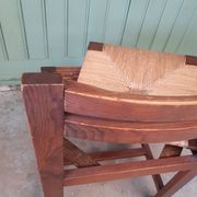 4 straw chairs.