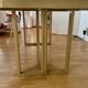 Dining table in brass and smoked glass, Italchrome