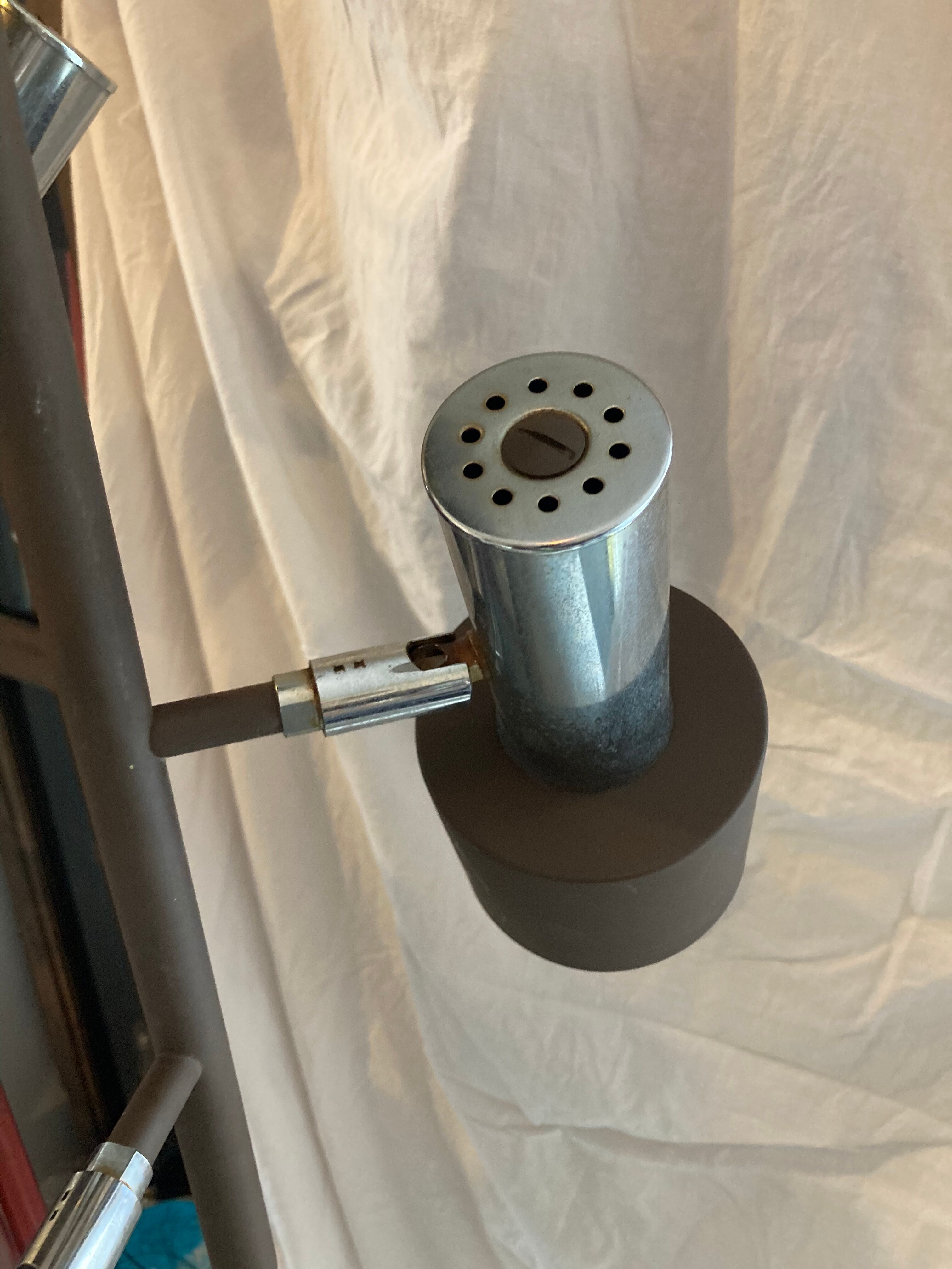 Metal ceiling lamp 3 spot vintage year 70