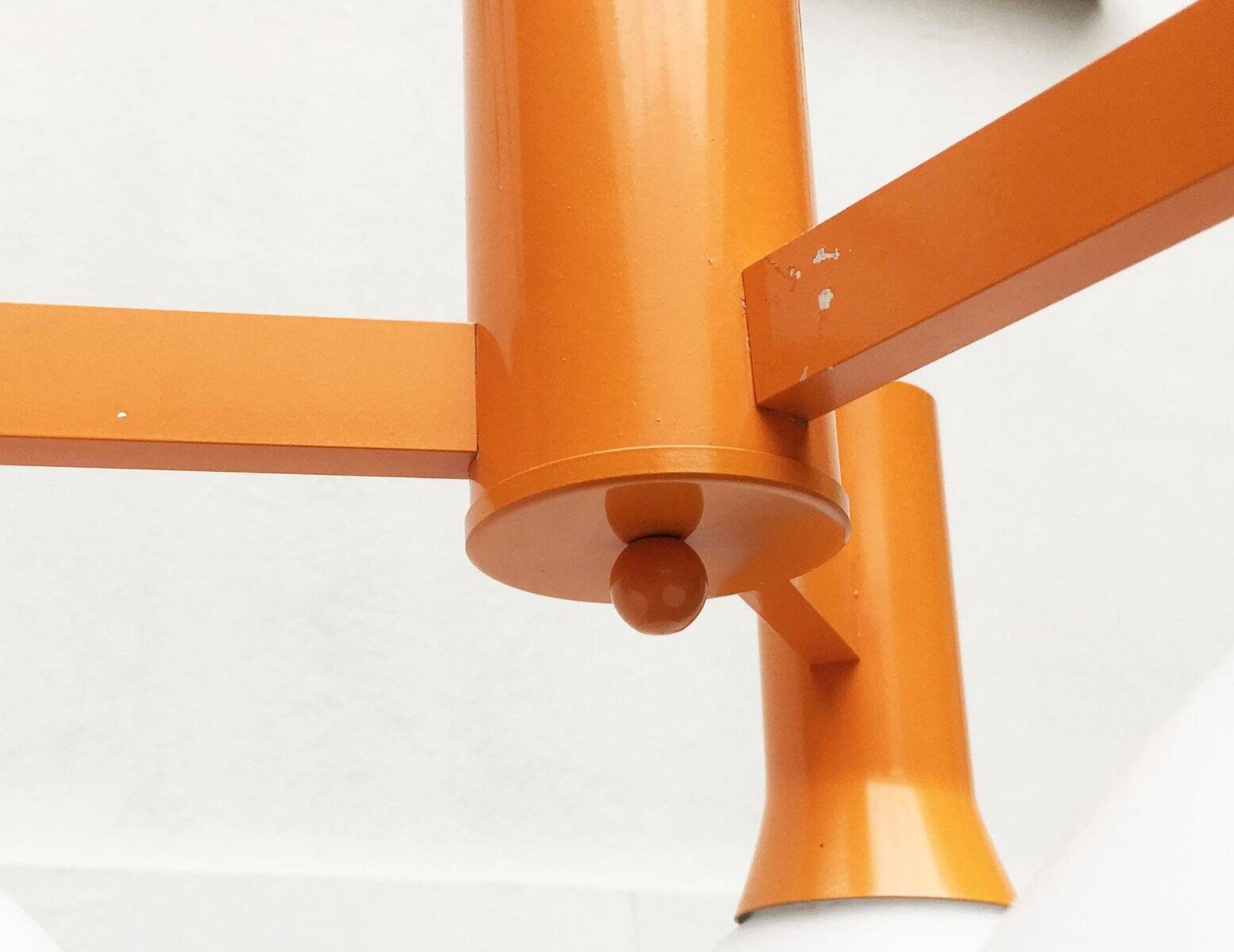 Orange Vintage Space Age Pendant Lamp