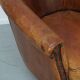 Vintage Dutch Club Chair in Cognac Leather