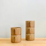 Brenne sandstone 5-cup coffee cup set