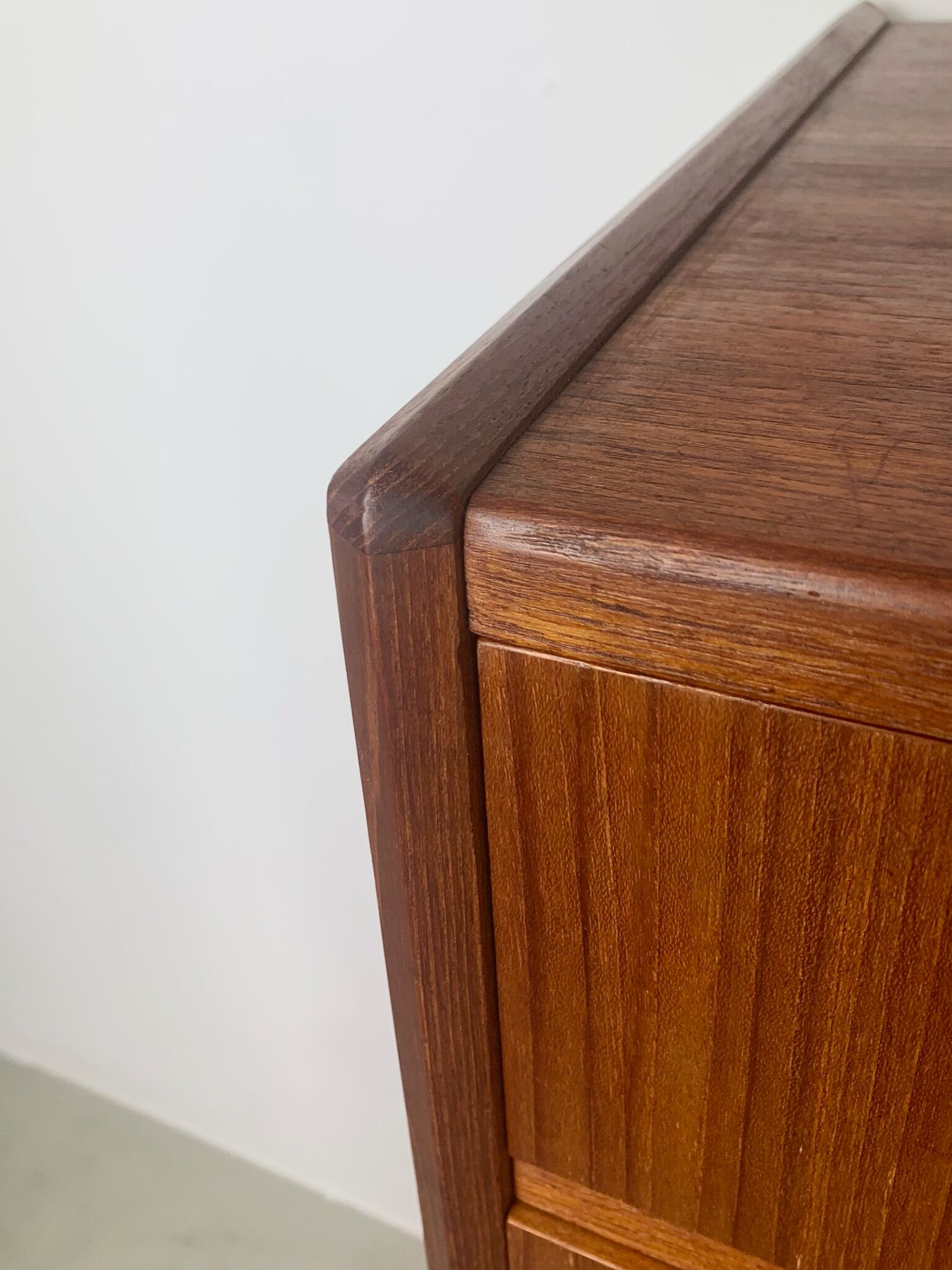 Danish teak chest of drawers tallboy midcentury 1960s