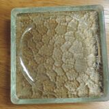 Square glass trinket bowl vintage
