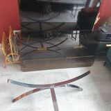 Vintage glass coffee table