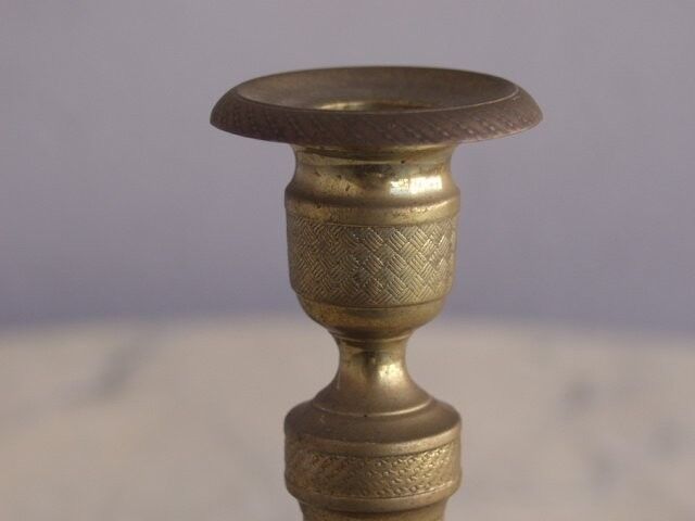 Pair of candlestick era bronze Empire