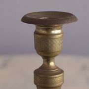 Pair of candlestick era bronze Empire