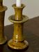 Tamegroute candlestick candlestick ocher yellow enamelled ceramic M H25cm