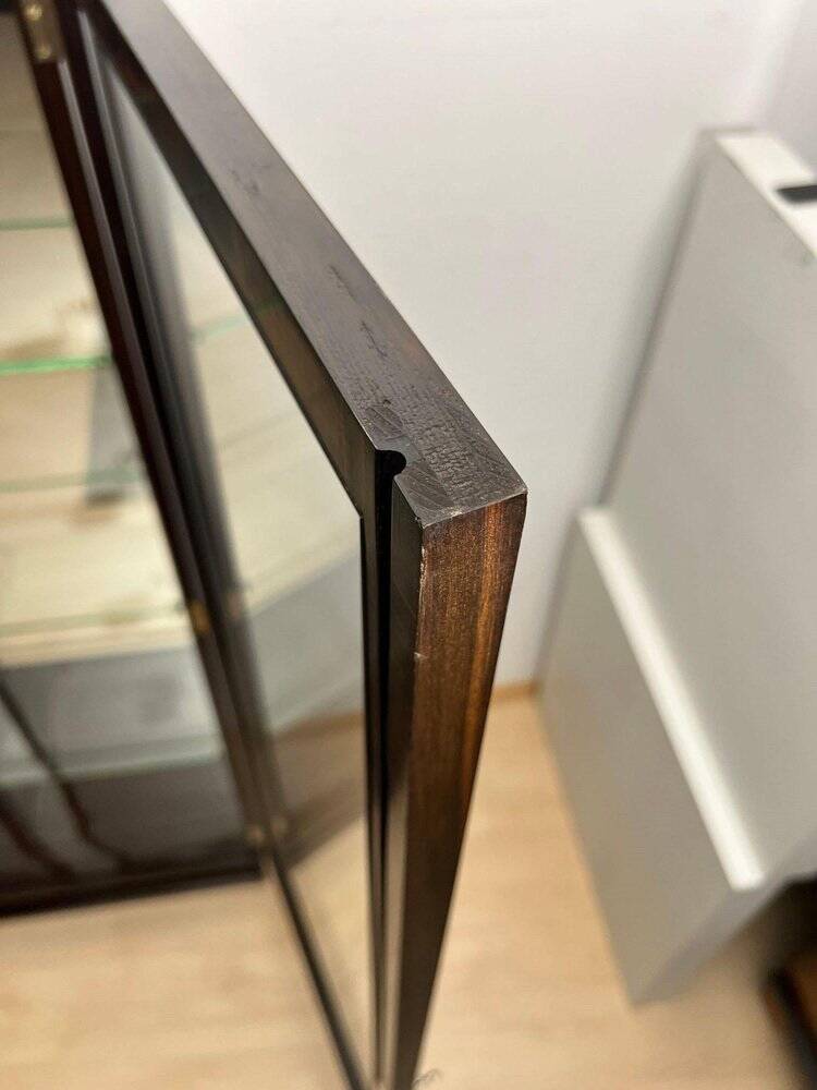 Art Deco Display Cabinet in Glass & Macassar Veneer, France, 1930