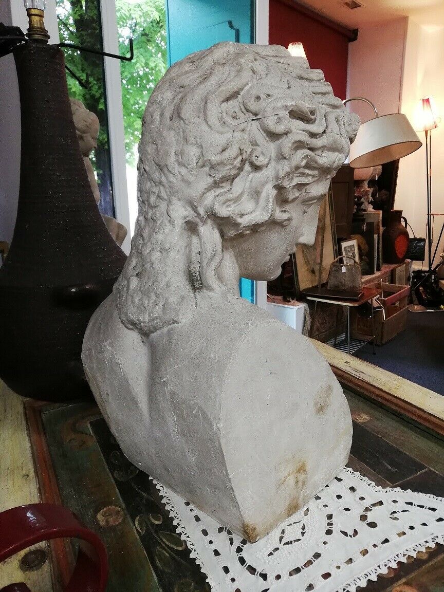 ANCIENT STATUE SCULPTURE bust divinity love Greek Deco ROME ANTIQUE XIXth