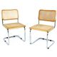 Set de 2 chaises "B32" Marcel Breuer, Italie, 1990