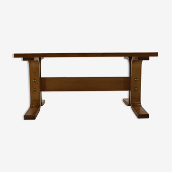 1970s Beech Bench/Planter Stand Czechoslovakia