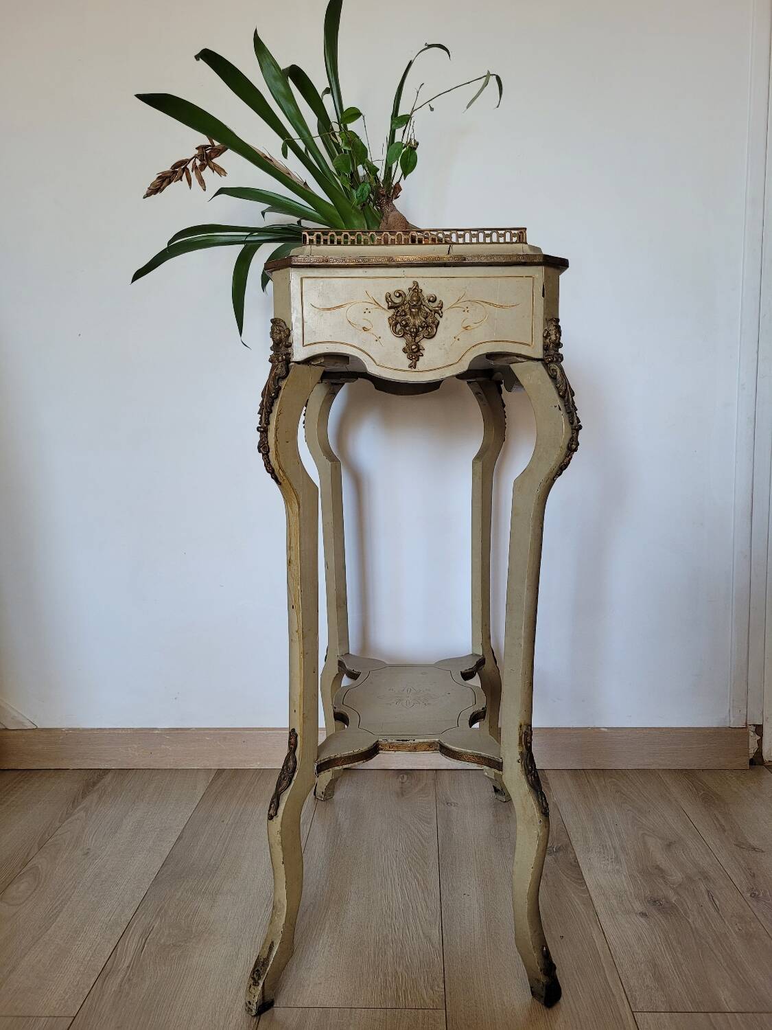 19th century lacquered wood work table