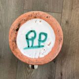 Ceramic pitcher signed Robert Picault – Scarified decoration – Vintage