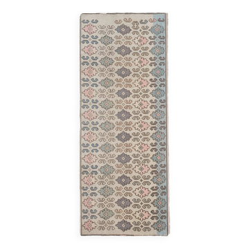 Tapis de couloir turc vintage 75x185 cm