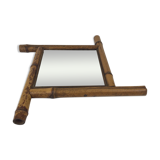 Beveled bamboo mirror