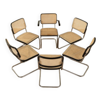 Legendary tubular steel chairs S 32 & S 64, Marcel Breuer for Thonet