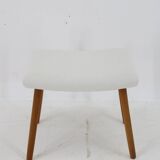 1960s Danish Beech Stool with Fabric