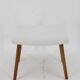 1960s Danish Beech Stool with Fabric