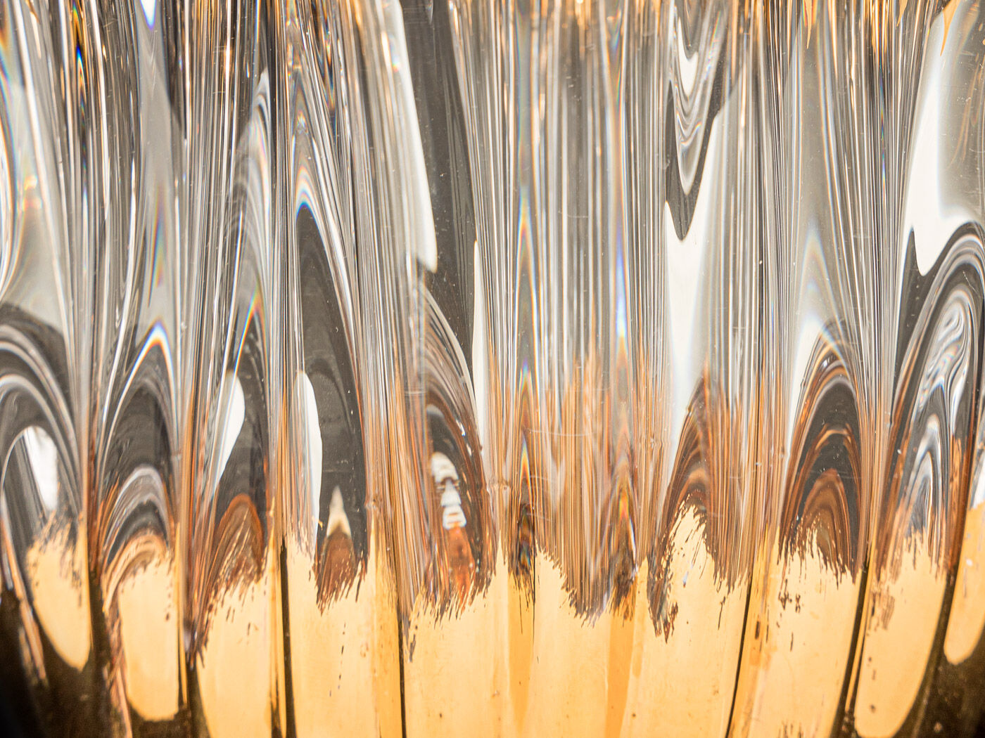 Crystal glass bowl