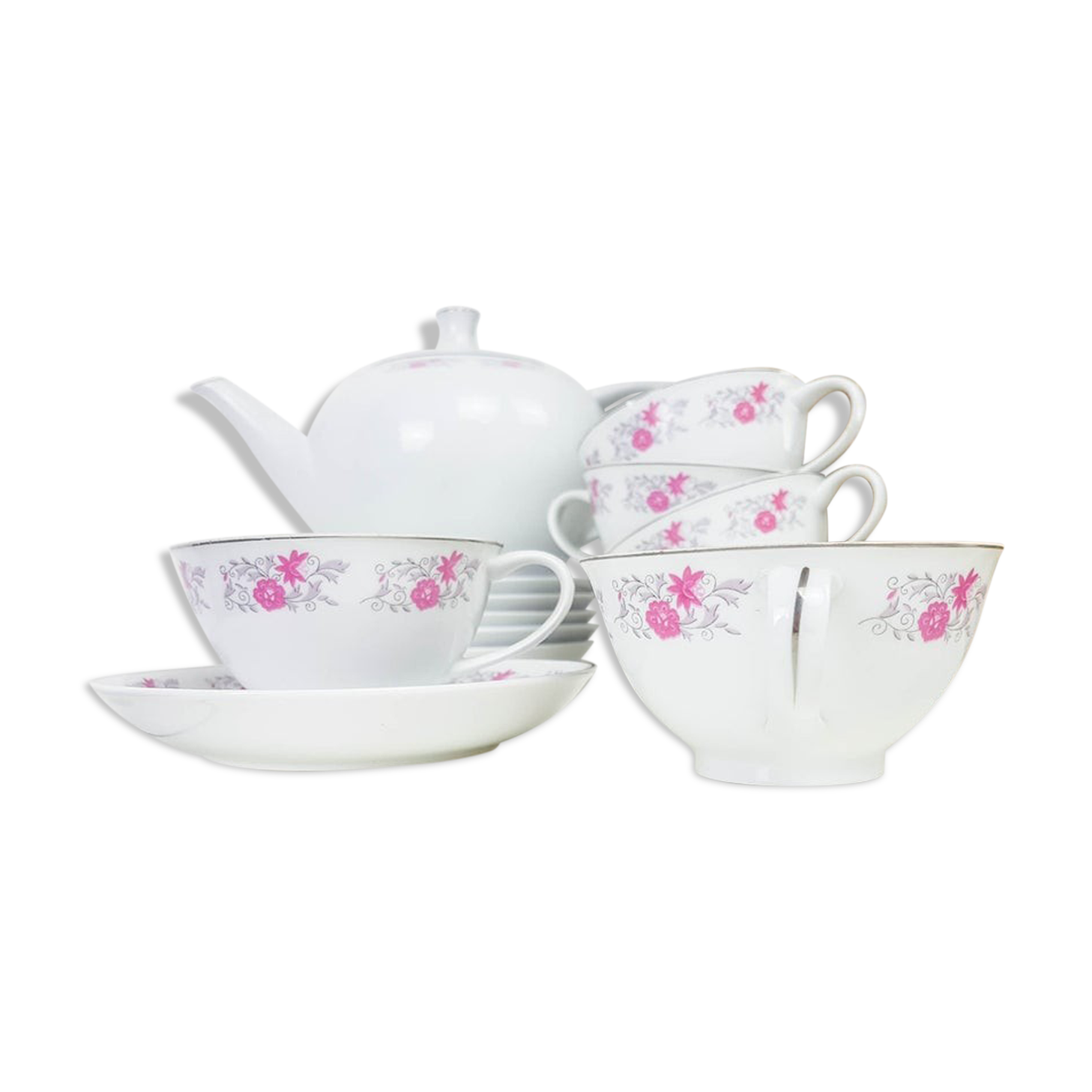 Porcelain tea set