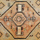Persian Cream Tribal Runner Rug Handwoven Long Wool Carpet- 130x285cm