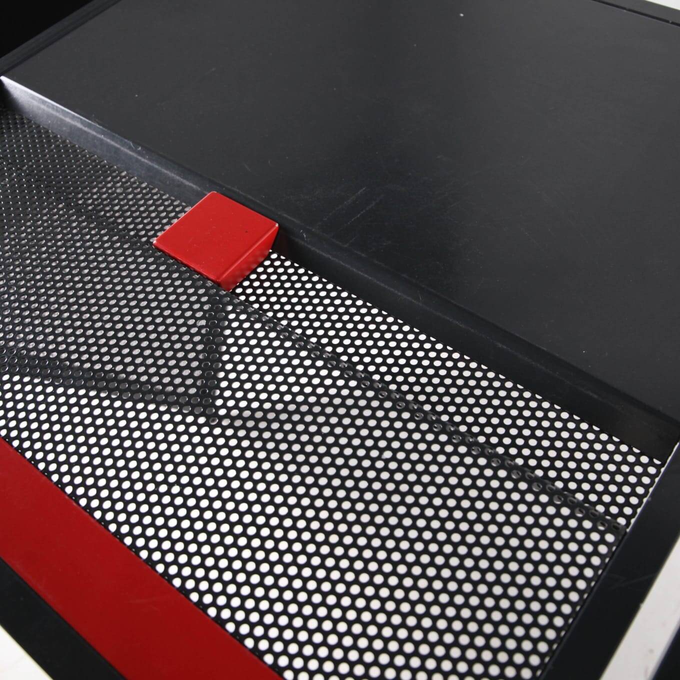 Memphis style iron desk and chair