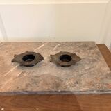 Indian Nepalese Buddhist Bronze Fish Vishnu Candle Holder Lantern